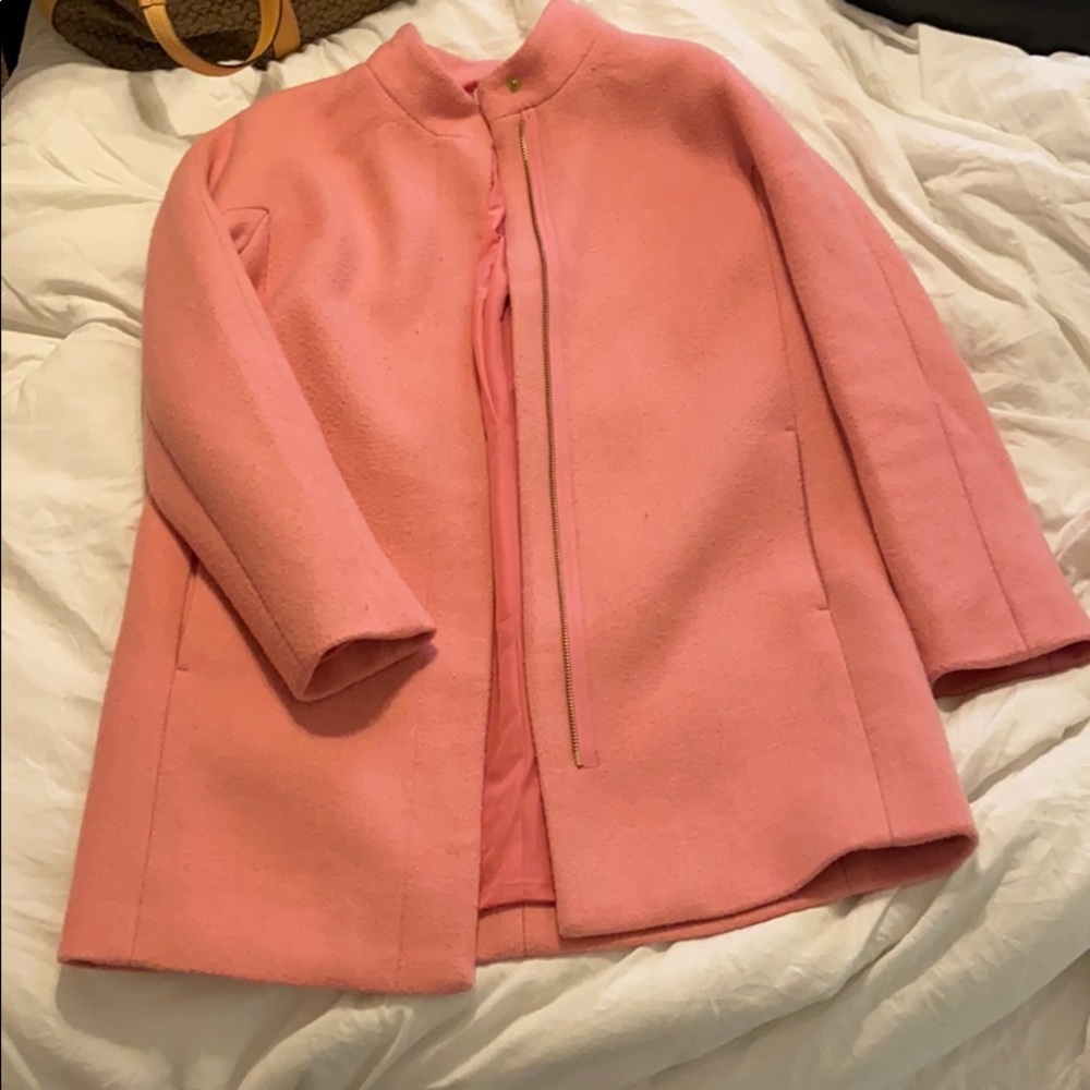 Crew cuts pink pea coat size 12